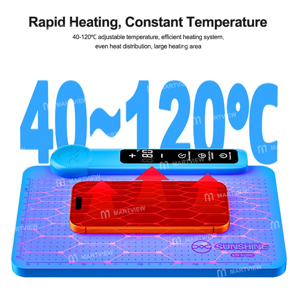sunshine ls3-se-11-inch-lcd-screen-intelligent-temperature-control-heating-stage-separator-pad-12