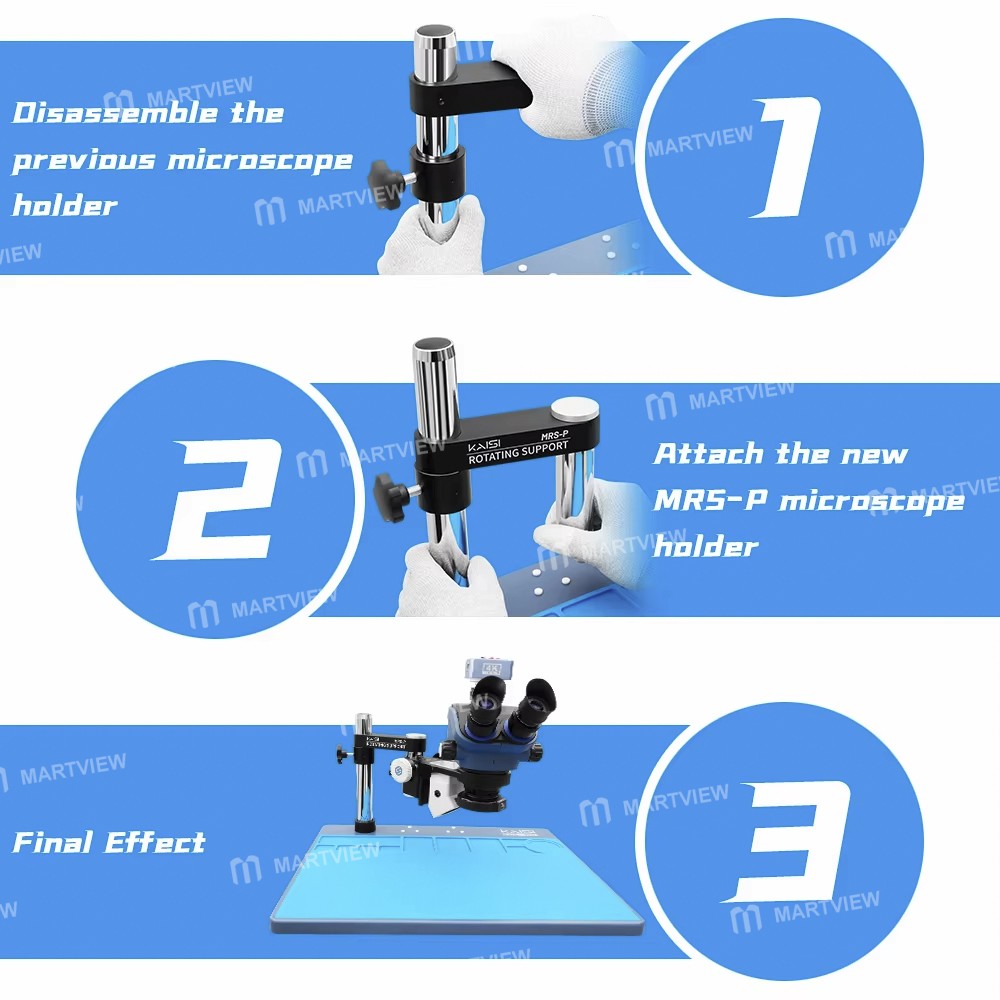 kaisi mrs-p-adjustable-articulating-aluminum-alloy-microscope-swing-arm-bracket-5