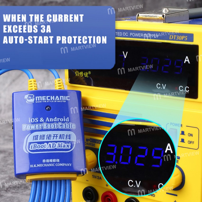 Mechanic iBoot AD Max Power Supply Test Cable for Android and iPhone