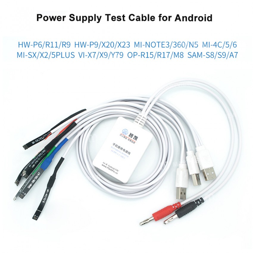 ZhiKai Power Supply Boot Control Test Cable for iPhone 6 to 13 Pro Max Samsung Huawei OPPO Xiaomi