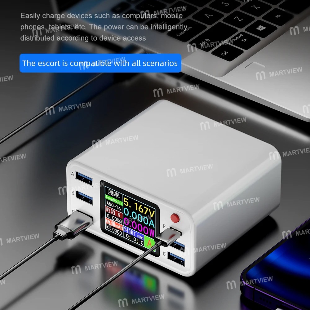 multiport lcd-display-usb-charging-station-with-27w-pd-fast-charging-no-wireless-charging-6