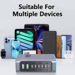 wlx f8l-8-port-660w-high-power-pdqc30-gan-desktop-charging-station-15