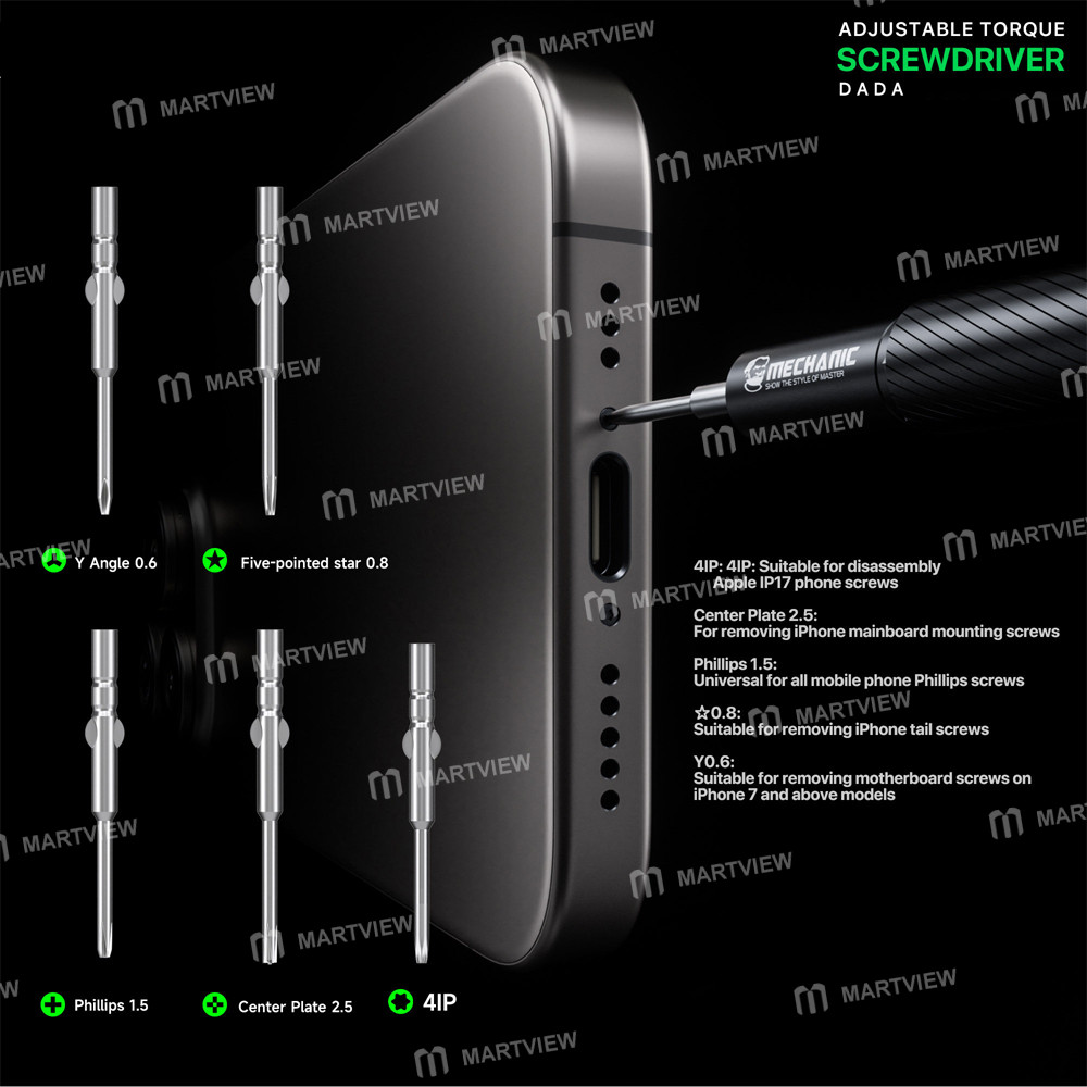 mechanic dada-5-in-1-auto-lock-adjustable-torque-screwdriver-set-supports-iphone-17-repair-4
