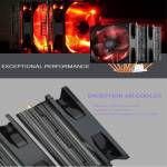 Cooler Master Blizzard T620 CPU Dual Tower 6 Heat Pipe Red Light Air-cooled Radiator for Desktop Com