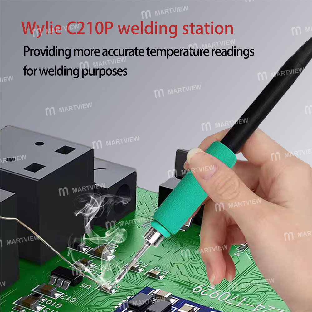 wylie c210p-200w-intelligent-control-temperature-soldering-station-compatible-210-245-115-handle-8