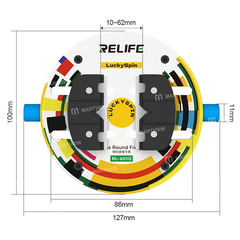 relife rl-601q-heat-insulating-ring-shaped-tempered-glass-motherboard-repair-fixture-6