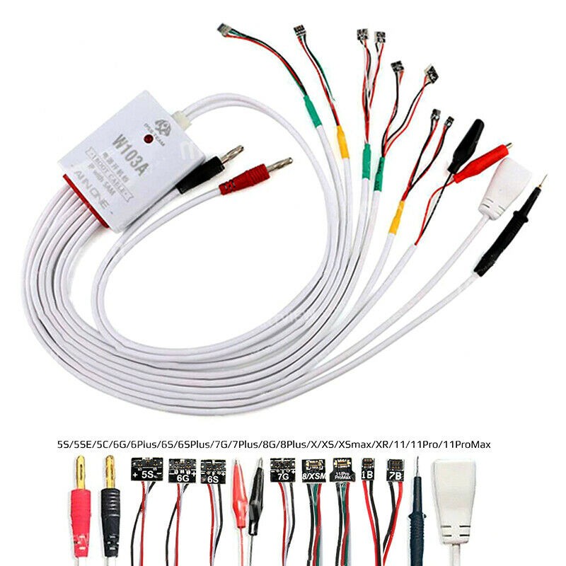 OSS W103A Boot Line Test DC Power Supply Cable For iPhone 11 Pro Max 5S -8Plus X XS Max All Samsung