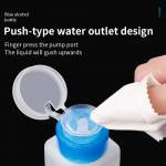 luxianzi 120-180-250ml-multi-capacity-blue-cap-square-bottle-push-up-plastic-alcohol-bottle-5