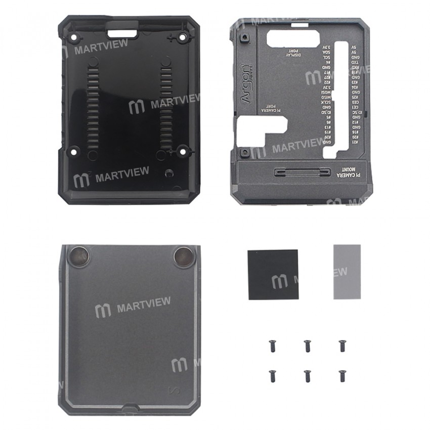 Argon NEO Sliding Magnetic Cooling Aluminum Alloy Shell for Raspberry Pi 4B