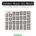wylie touch-ic-display-ic-welding-dedicated-green-oil-reballing-stencil-for-iphone-11-to-16-pro-max-