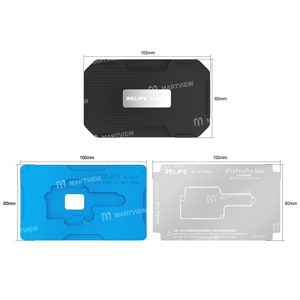 relife rl-601t-33-in-1-middle-layer-tin-planting-bga-reballing-platform-set-for-iphone-x-to-18pro-ma