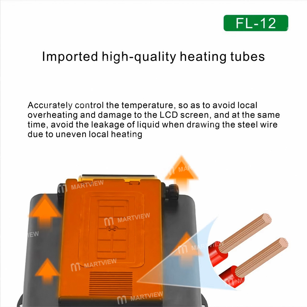 mijing fl-12-multi-functional-360-rotating-display-screen-heating-separator-built-in-vacuum-pump-7