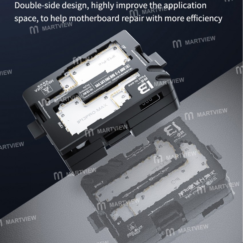 Mega-Idea iSocket 4-in-1 Mainboard Layered Test Frame for iPhone 13 / 13 Mini / 13 Pro / 13Pro Max