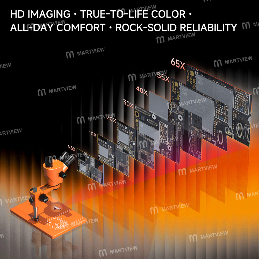 rf4 71i-orange-edition-30-inclination-design-65-65x-zoom-trinocular-stereo-microscope-with-big-base-