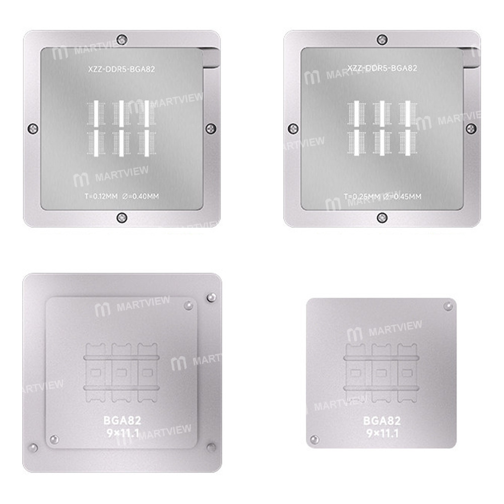 xzz nand-memory-chip-ddr5-bga82-bga-planting-reballing-stencil-platform-set-1