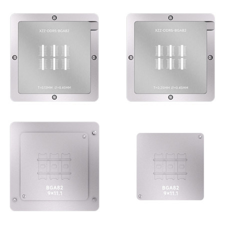 XZZ NAND Memory Chip DDR5 BGA82 BGA Planting Reballing Stencil Platform Set