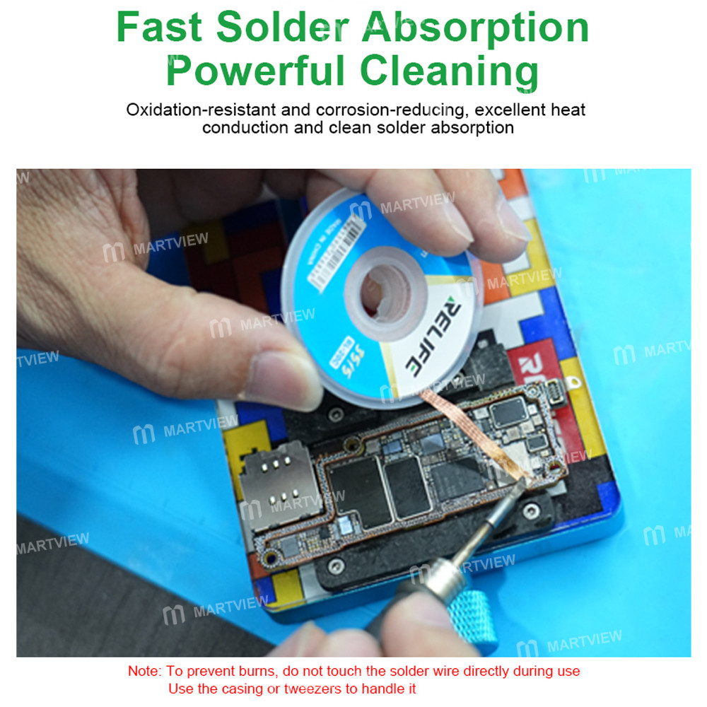 relife rl-20c-multiple-specifications-pure-copper-material-solder-wick-for-pcb-soldering-cleaning-10