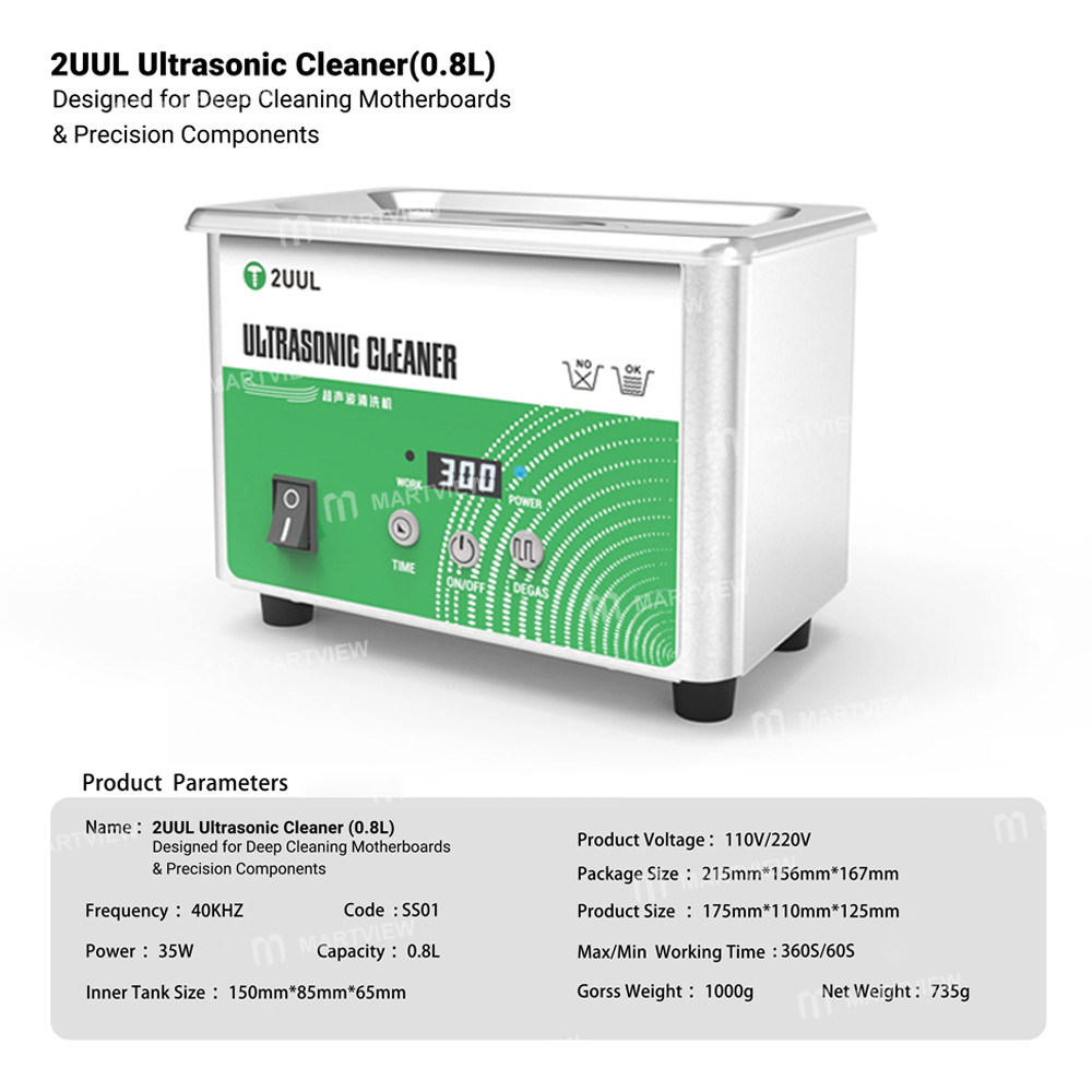 2uul ss-01-08l-ultrasonic-cleaner-for-motherboard-accessories-glasses-7