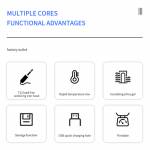 TBK D-1202 150W Mini Intelligent T12 Power Soldering Iron Station with USB Fast Charging Port