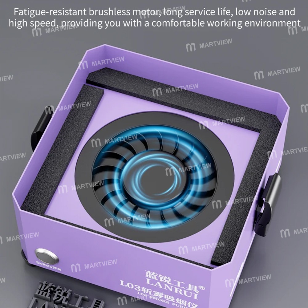 lanrui l03-powerful-desktop-smoke-purifier-for-pcb-soldering-repair-9