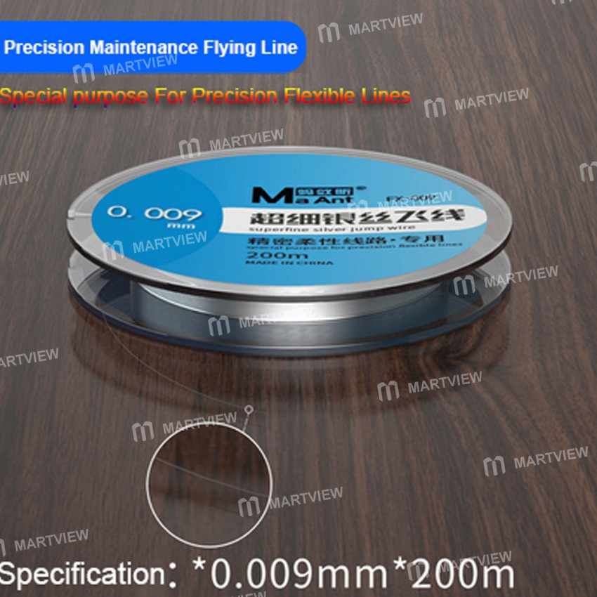 MaAnt 200M Superfine Silver No Breakpoint Flying Line for Phone Motherboard PCB Chip Welding Repair