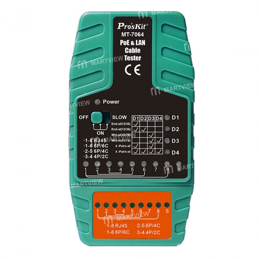 proskit mt-7064-c-2-in-1-separate-type-multi-functional-video-surveillance-poe-network-cable-tester-
