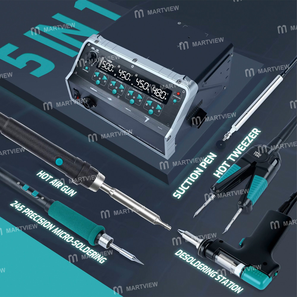 yihua 948d-v-5-in-1-micro-hot-air-gun-soldering-tweezers--soldering-iron--suction-tin-gun--suction-p