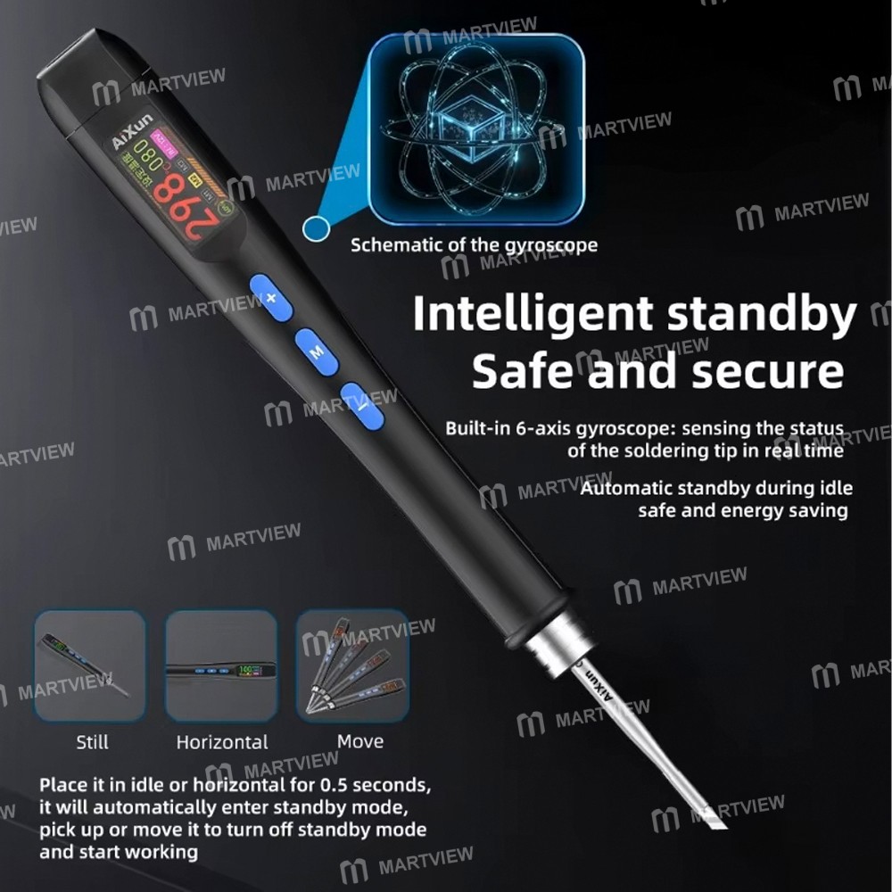 aixun t208-mini-type-c-portable-lcd-digital-display-smart-soldering-pen-with-automatic-sleep-5