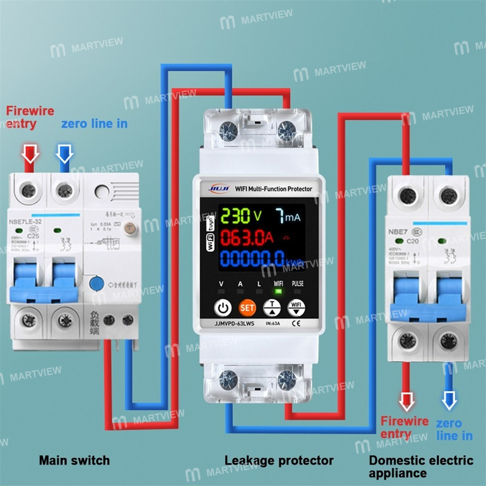 tuya wifi-automatic-reclosuring-protector-intelligent-single-9