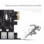 Orico PVU3-5O2I USB3.0 5-Port PCI-E Dual Chip High-Speed Expansion Card with 20 Pin Slot