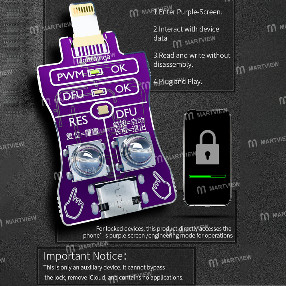 wl gen-2-unlocking-auxiliary-hardware-for-iphone-ipad-enter-purple-screen-dfu-mode-or-engineering-mo