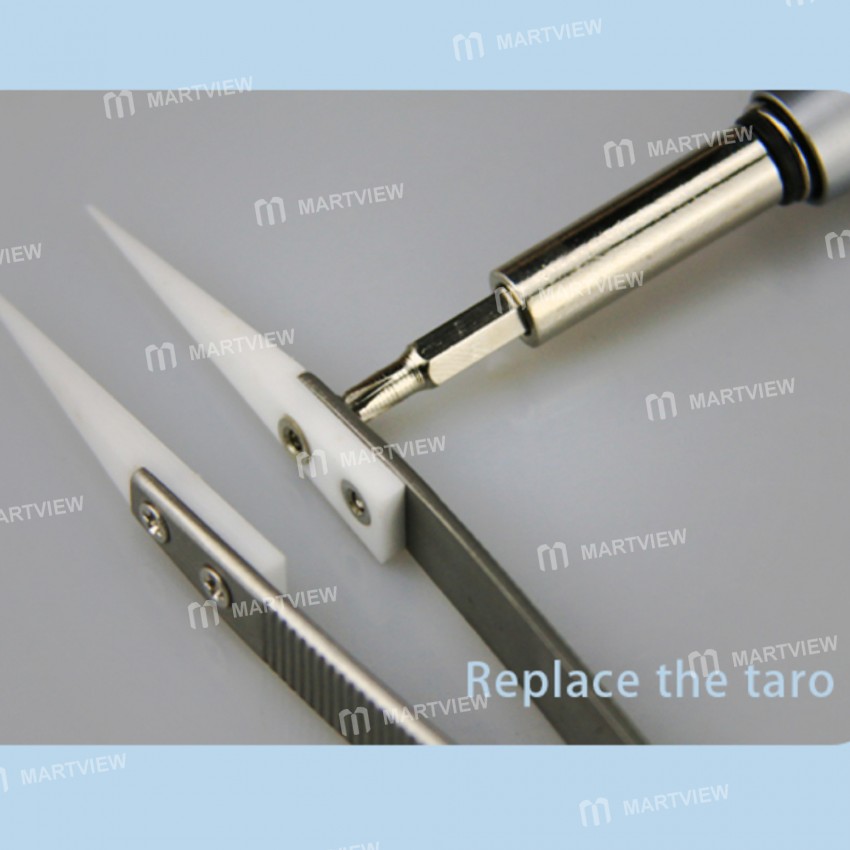 Sunshine SC-11A Non-Slip Anti-Static Ceramic Tweezers for Fly line IC Components Repair