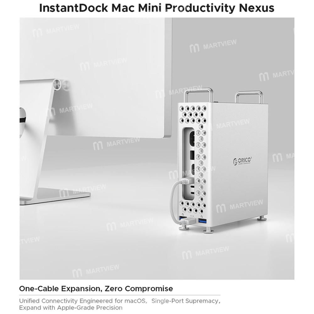 orico ms10-series-usb-c-10gbps-full-cover-expansion-enclosure-for-apple-mac-mini-without-hard-drive-