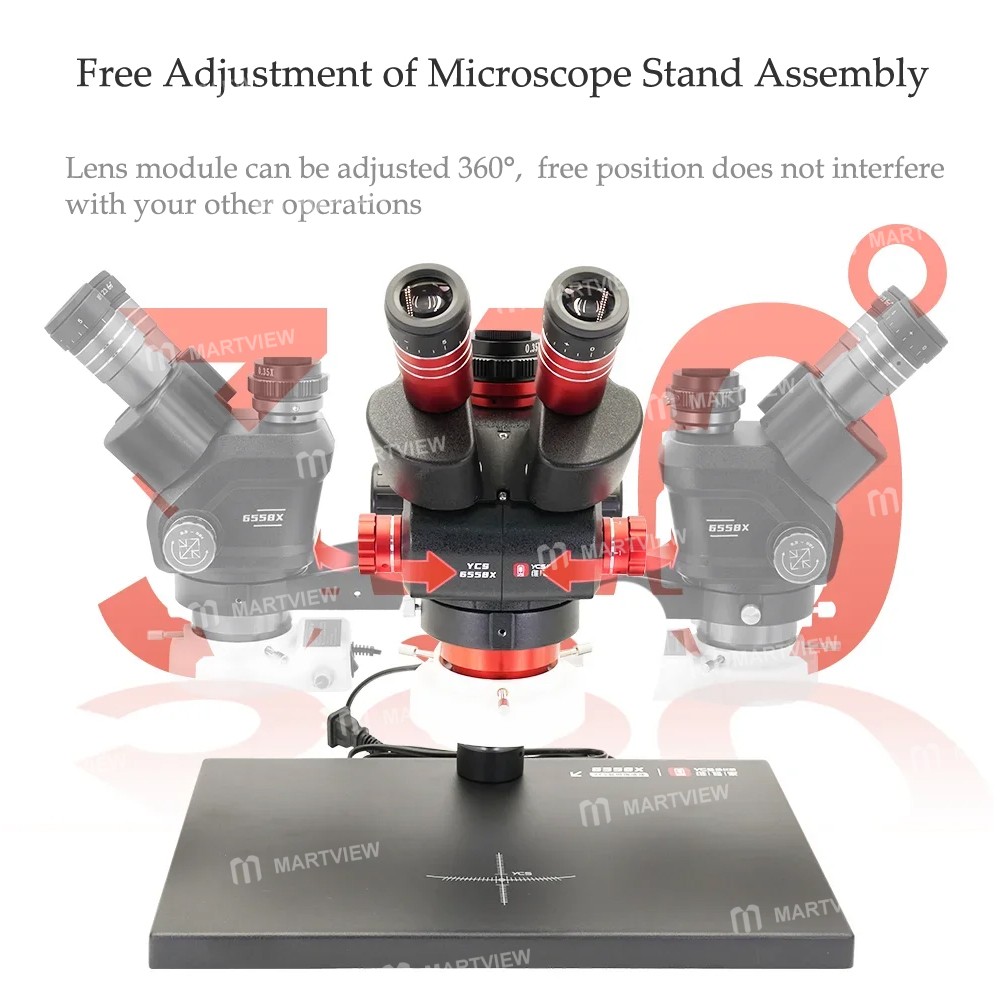 ycs 6558x-65x-58x-rotation-trinocular-stereo-zoom-microscope-with-big-base-7