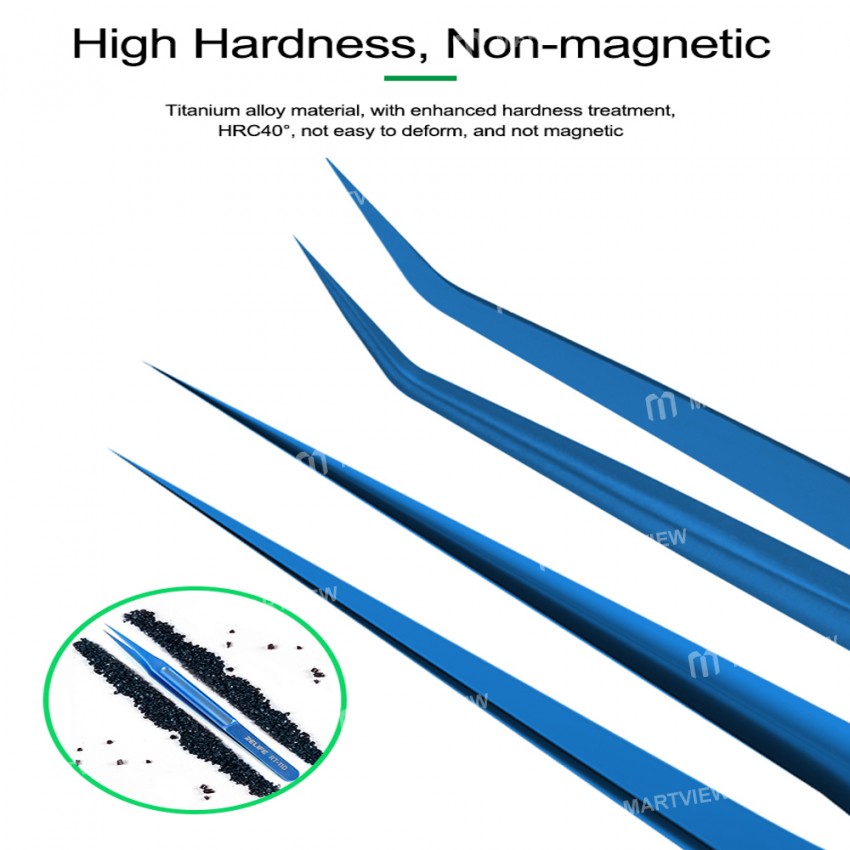 Relife RT-11D/RT-15D Ultra Lightweight High Precision No-Magnetic Titanium Alloy Tweezers