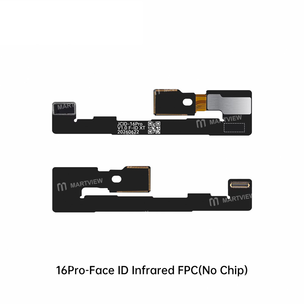 jcid face-id-dot-matrix-infrared-fpc-flex-cable-no-chip-for-iphone-14-to-17-full-series-12