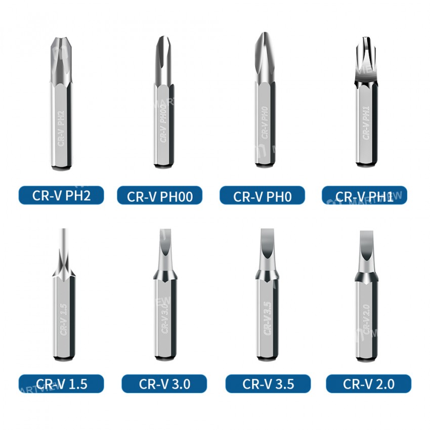 8-in-1 Portable Precision Multifunction Slotted Cross-Shaped Magnetic Screwdriver