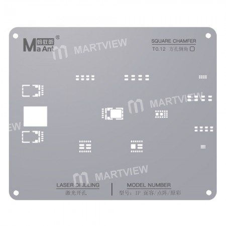 MaAnt MR-01 Dot Matrix Face Lattice Stencil Net for iPhone X to 13 Pro Max