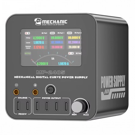 Mechanic MP-2405 24V / 5A Three-channel Digital Adjustable Linear DC Power Supply with Pointer Meter