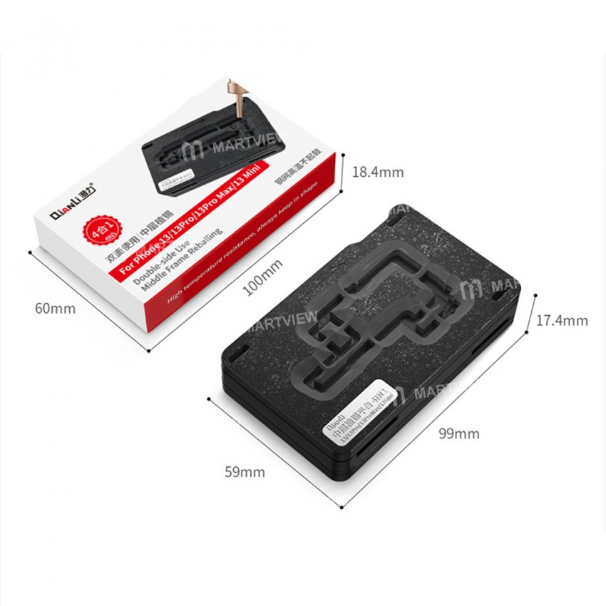 Qianli 4-in-1 Motherboard Middle Layer Tin Planting Platform for iPhone13 Series - Regular Version