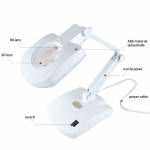 BST-8611B Portable Multi-function 3X / 8X Magnifying Glass Desk LED Lamp