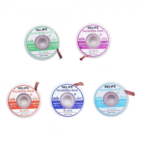 Relife RL-1515 RL-2015 RL-2515 RL-3015 RL-3515 Sucking Wire BGA Desoldering Wire Tin Suction Wire