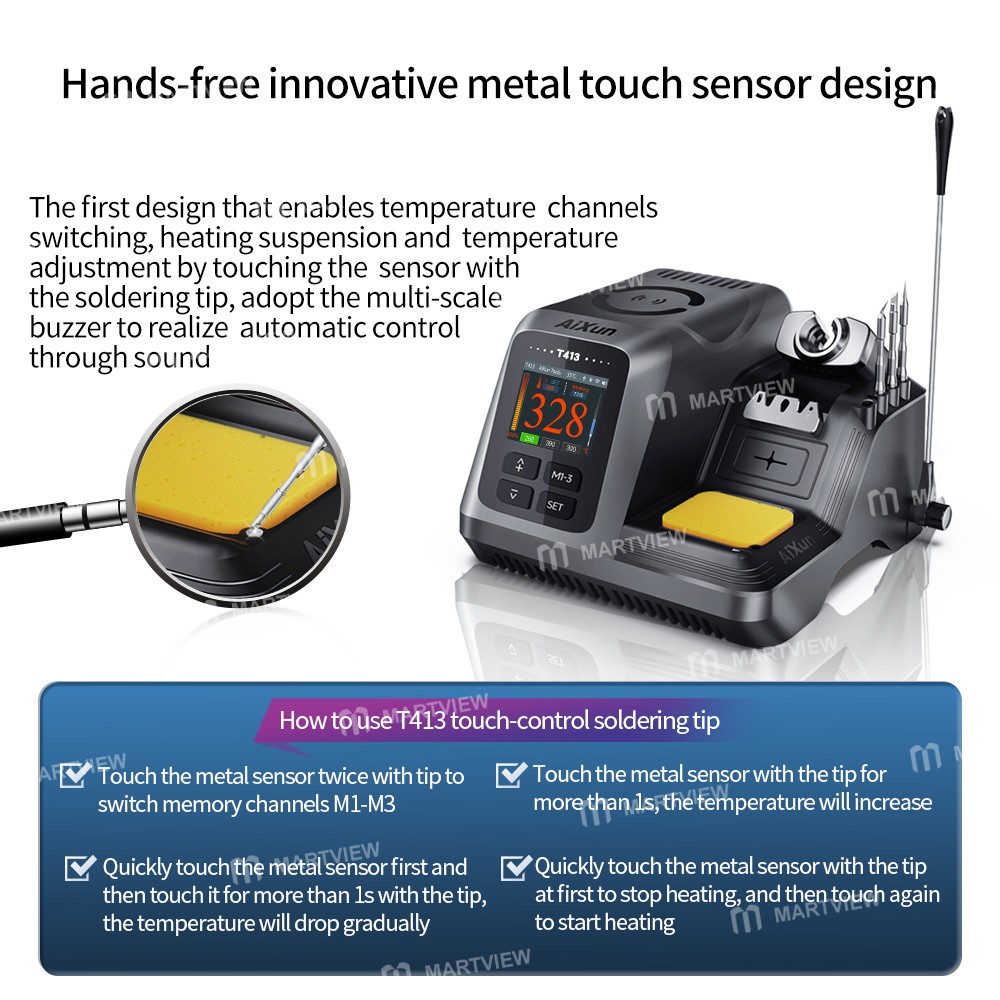 aixun t413-200w-integrated-intelligent-precision-soldering-station-compatible-t210t245t225-handle-8