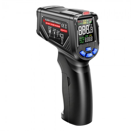 Aneng TH06 Adjustable Industrial Infrared Temperature Gun with VA Reverse Screen
