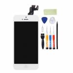 Replacement OEM iPhone 5c LCD with spareparts home button earphone camera etc white