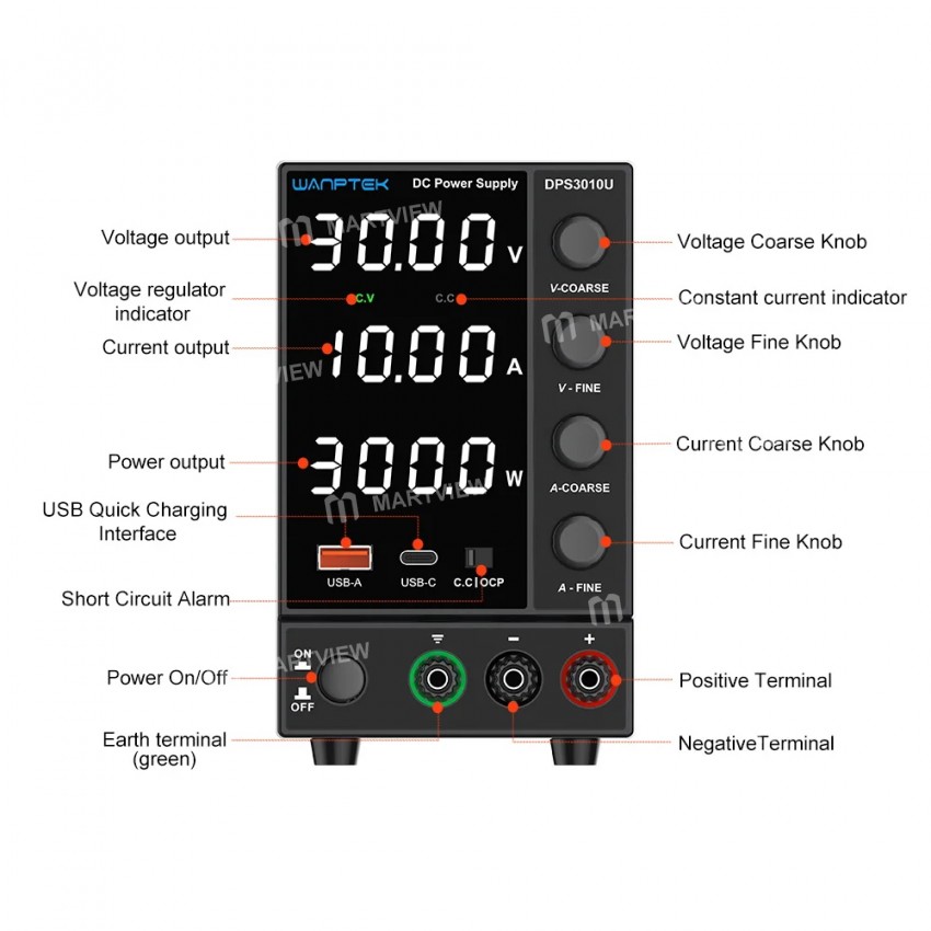 wanptek dps3010u-30v-10a-4-digits-display-led-high-precision-adjustable-switching-dc-power-supply-5