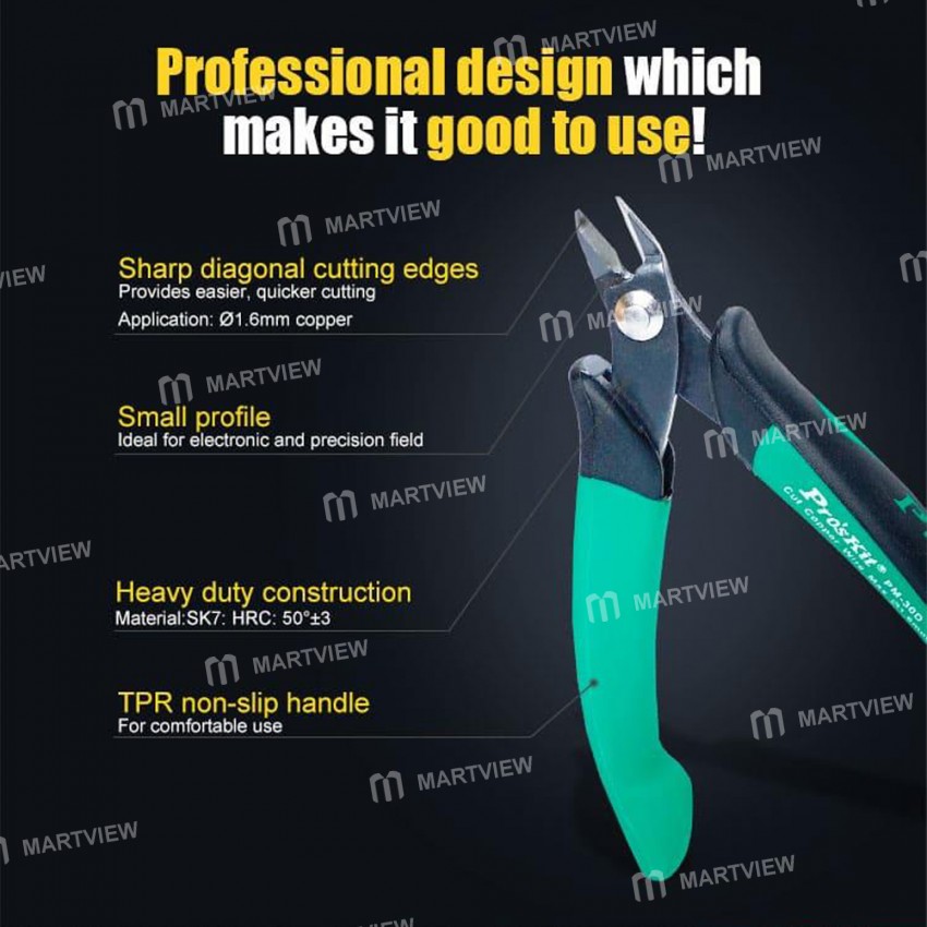 proskit pm-30d-135mm-two-colour-ruyi-thick-knife-diagonal-cutter-shear-pliers-2