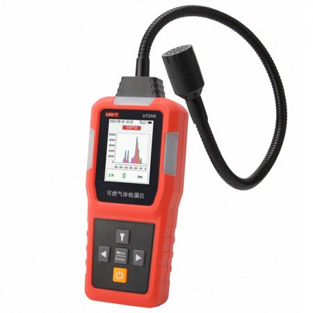 UNI-T UT334L High Sensitivity Combustible Gas Detector with Alarm Record Storage
