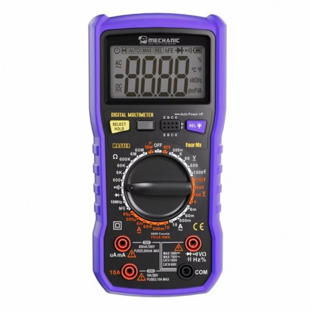 Mechanic Four Mx Four-Digit Intelligent Anti-burning Auto Range AC / DC Multimeter