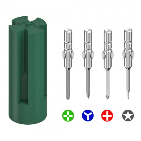 2uul SD24 4-in-1 M4 x 40mm Screwdriver Bit Storage Set